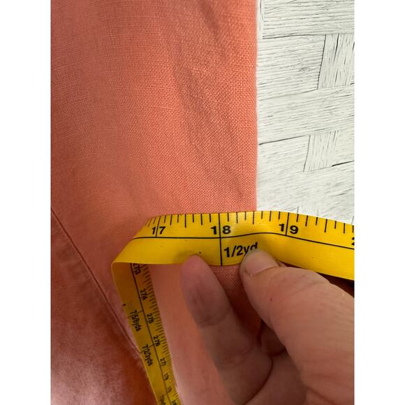 J Jill women’s dress fit & flare linen peach spring feminine natural tradMom￼ - Picture 8 of 11